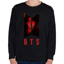 PRINTFASHION bts-Kim Seok Jin - Gyerek pulóver - Fekete gyerek pulóver, kardigán