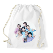 PRINTFASHION BTS Kpop - Sportzsák, Tornazsák - Fehér tornazsák