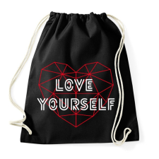 PRINTFASHION BTS - Love yourself - Sportzsák, Tornazsák - Fekete tornazsák