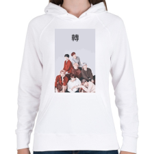 PRINTFASHION BTS Love Yourself Tear - Női kapucnis pulóver - Fehér női pulóver, kardigán