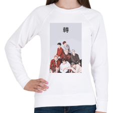 PRINTFASHION BTS Love Yourself Tear - Női pulóver - Fehér női pulóver, kardigán