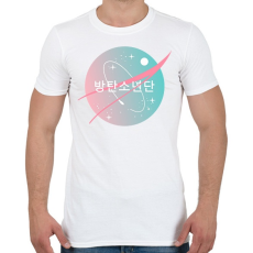 PRINTFASHION BTS NASA - Férfi póló - Fehér