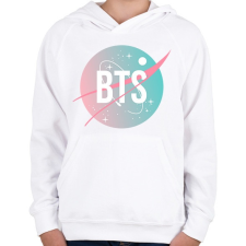 PRINTFASHION BTS NASA - Gyerek kapucnis pulóver - Fehér gyerek pulóver, kardigán