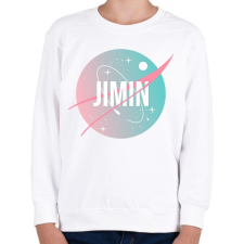 PRINTFASHION BTS NASA: JIMIN - Gyerek pulóver - Fehér gyerek pulóver, kardigán