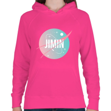 PRINTFASHION BTS NASA: JIMIN - Női kapucnis pulóver - Fukszia női pulóver, kardigán
