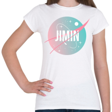 PRINTFASHION BTS NASA: JIMIN - Női póló - Fehér