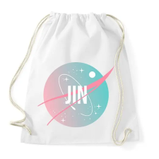 PRINTFASHION BTS NASA: JIN - Sportzsák, Tornazsák - Fehér tornazsák