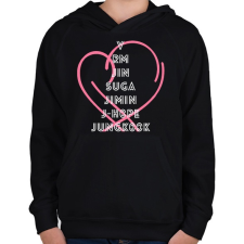 PRINTFASHION BTS PERSONA 2 - Gyerek kapucnis pulóver - Fekete gyerek pulóver, kardigán