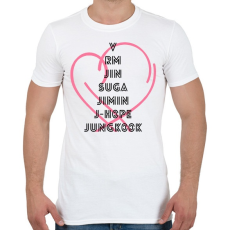 PRINTFASHION BTS PERSONA - Férfi póló - Fehér