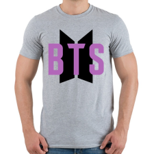 PRINTFASHION BTS - Purple - Férfi póló - Sport szürke férfi póló