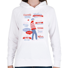 PRINTFASHION BTS Suga - Női kapucnis pulóver - Fehér