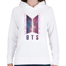 PRINTFASHION BTS Universe - Női kapucnis pulóver - Fehér női pulóver, kardigán