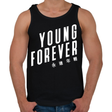 PRINTFASHION BTS Young forever - Férfi atléta - Fekete atléta, trikó