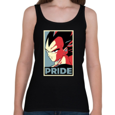 PRINTFASHION Büszke Vegita - Női atléta - Fekete női trikó