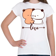PRINTFASHION Bubu és Dudu love - Női póló - Fehér
