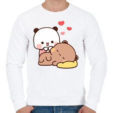 PRINTFASHION bubuanddudu - Férfi pulóver - Fehér férfi pulóver, kardigán