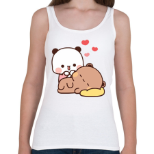 PRINTFASHION bubuanddudu - Női atléta - Fehér női trikó