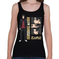 PRINTFASHION Bucchigiri?! - Araji Tomobishi - Női atléta - Fekete női trikó