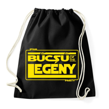 PRINTFASHION bucsu-of-the-legeny-yellow - Sportzsák, Tornazsák - Fekete tornazsák