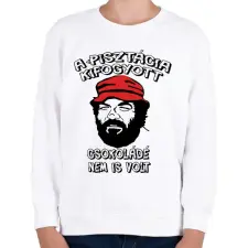 PRINTFASHION Bud Spencer 01 - Gyerek pulóver - Fehér gyerek pulóver, kardigán