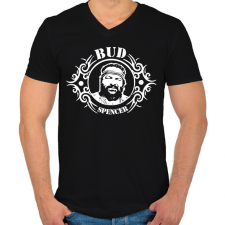 PRINTFASHION Bud Spencer 2 - Férfi V-nyakú póló - Fekete férfi póló