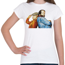 PRINTFASHION Bud Spencer and Terence Hill - Női póló - Fehér női póló