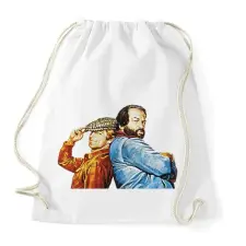 PRINTFASHION Bud Spencer and Terence Hill - Sportzsák, Tornazsák - Fehér tornazsák