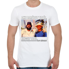 PRINTFASHION Bud Spencer és Terence Hill - Férfi póló - Fehér