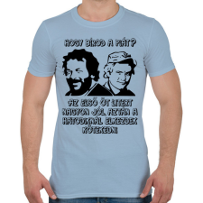 PRINTFASHION Bud Spencer és Terence Hill (Hogy bírod a piát?) - Férfi póló - Világoskék férfi póló