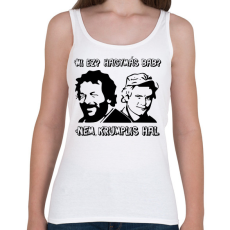 PRINTFASHION Bud Spencer és Terence Hill  ( Mi ez? Hagymás bab?) - Női atléta - Fehér