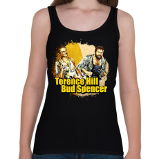 PRINTFASHION Bud Spencer és Terence Hill - Női atléta - Fekete