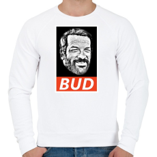 PRINTFASHION BUD SPENCER - Férfi pulóver - Fehér