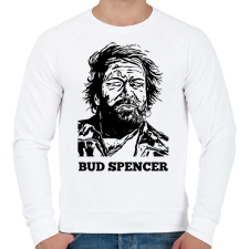 PRINTFASHION bud spencer - Férfi pulóver - Fehér férfi pulóver, kardigán