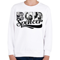 PRINTFASHION Bud Spencer fotós - Gyerek pulóver - Fehér