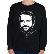 PRINTFASHION Bud Spencer - Gyerek pulóver - Fekete gyerek pulóver, kardigán
