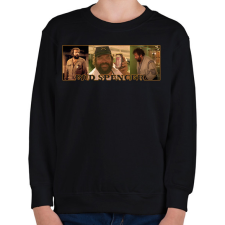 PRINTFASHION Bud Spencer - Gyerek pulóver - Fekete gyerek pulóver, kardigán