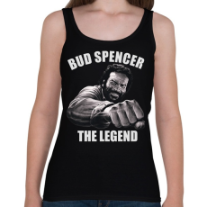 PRINTFASHION Bud Spencer - Női atléta - Fekete