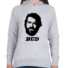 PRINTFASHION Bud Spencer - Női kapucnis pulóver - Sport szürke női pulóver, kardigán