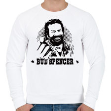 PRINTFASHION Bud Spencer öklös póló - Férfi pulóver - Fehér férfi pulóver, kardigán