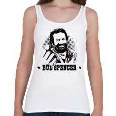 PRINTFASHION Bud Spencer öklös póló - Női atléta - Fehér