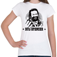 PRINTFASHION Bud Spencer öklös póló - Női póló - Fehér női póló