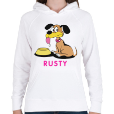 PRINTFASHION Bud Spencer Rusty - Női kapucnis pulóver - Fehér