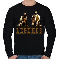 PRINTFASHION Bud Spencer Terence Hill Legends - Férfi pulóver - Fekete