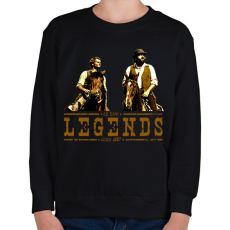 PRINTFASHION Bud Spencer Terence Hill Legends - Gyerek pulóver - Fekete