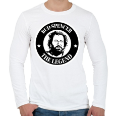 PRINTFASHION Bud spencer the legend - Férfi hosszú ujjú póló - Fehér