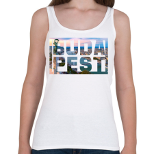 PRINTFASHION Budapest 4 - Női atléta - Fehér női trikó