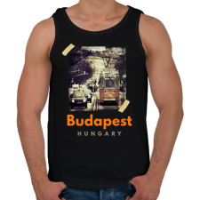 PRINTFASHION BUDAPEST - Férfi atléta - Fekete atléta, trikó