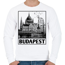 PRINTFASHION Budapest - Férfi pulóver - Fehér férfi pulóver, kardigán