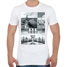 PRINTFASHION Budapest fotó  - Férfi póló - Fehér