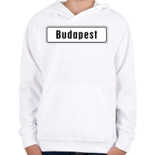 PRINTFASHION budapest - Gyerek kapucnis pulóver - Fehér gyerek pulóver, kardigán